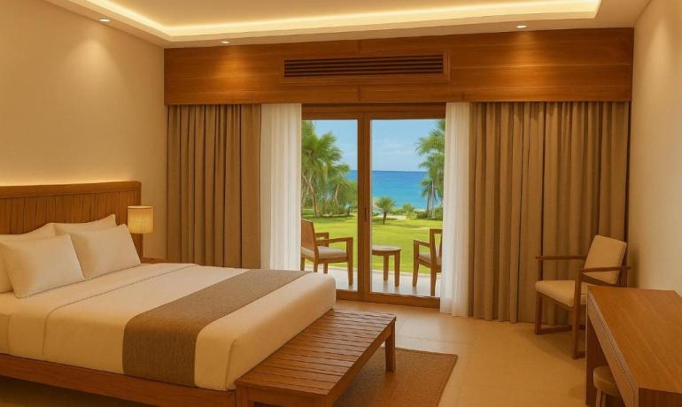 Deluxe Family, King and Twin Bed, Front Ocean View