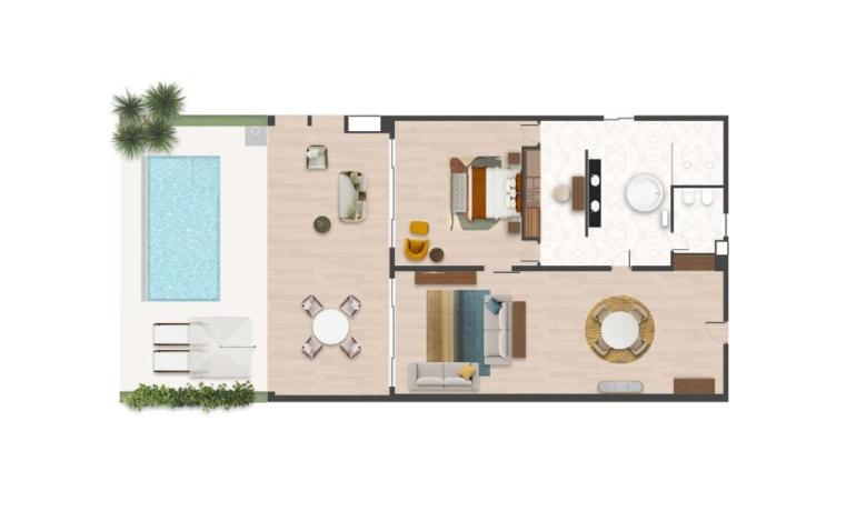Executive Suite King Ocean View w private Pool