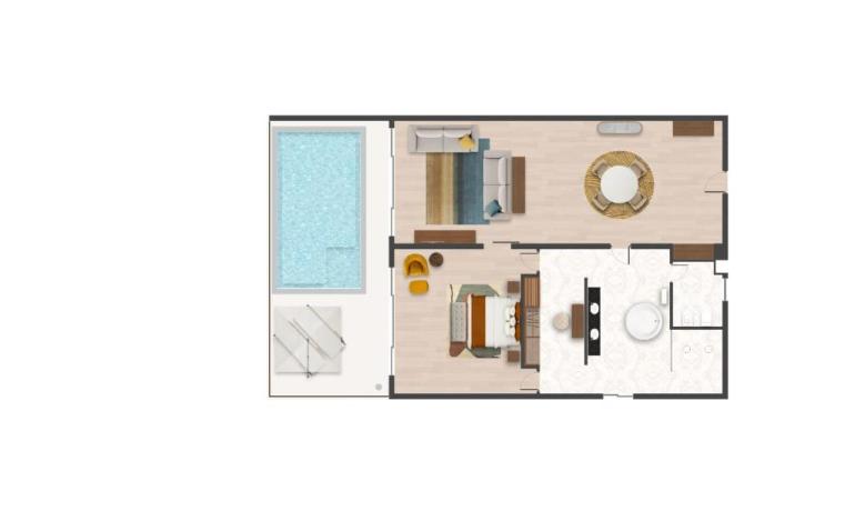 Executive Suite King Ocean View w private Pool